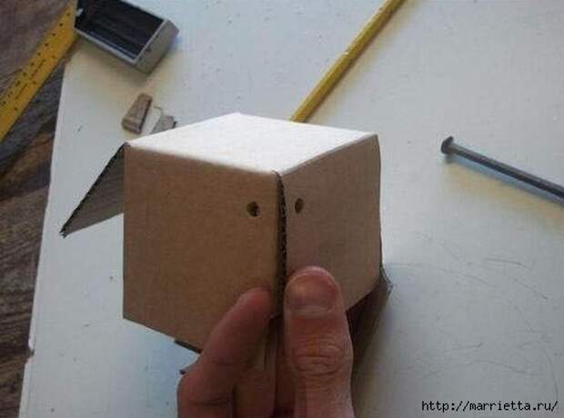 Коробочка-копилка из картона своими руками (6) (498x370, 78Kb)