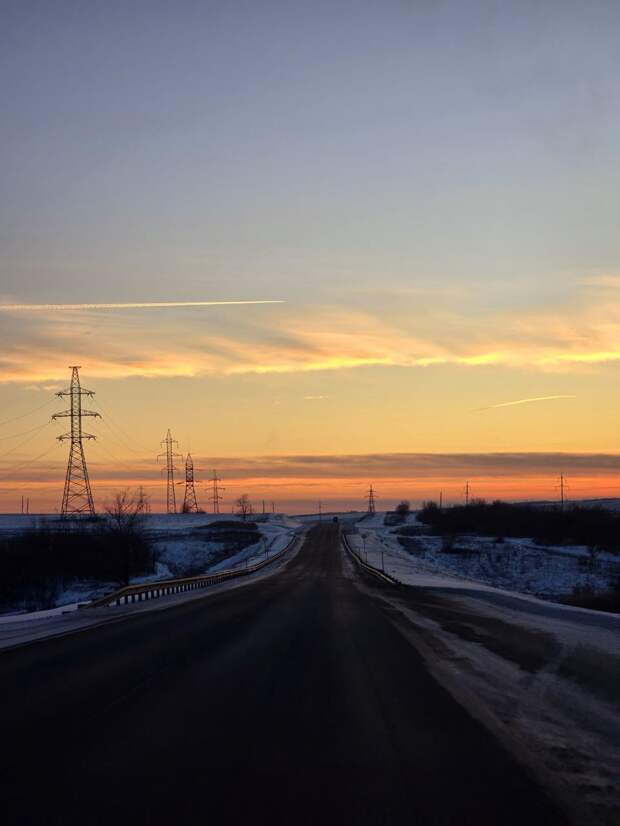Закат в Енакиево вчера