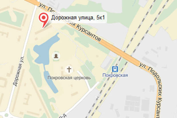 Район происшествия