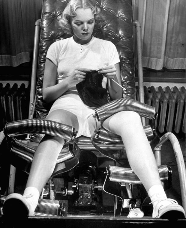 1940 год: массажёры для ног для похудания косметология, красота, старые фото