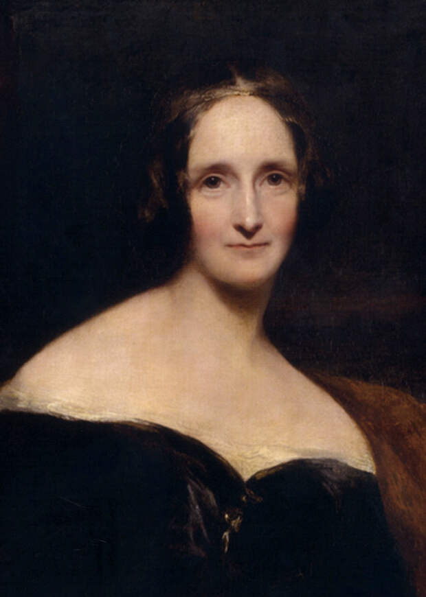 Мэри Шелли. Портрет кисти Ричарда Ротвелла, 1840 год.jpg