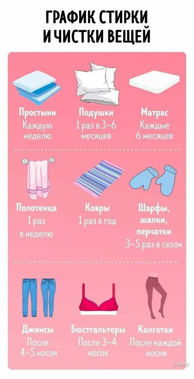 Наглядные шпаргалки для любителей чистоты и порядка Наглядные шпаргалки для любителей чистоты и порядка