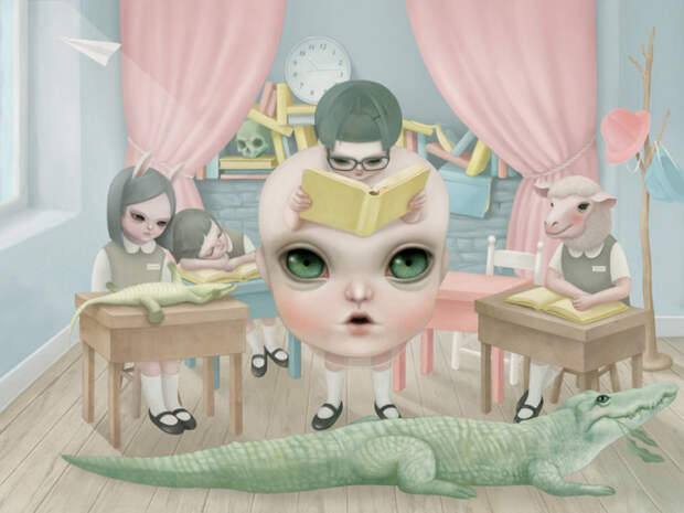 Урок биологии. Автор работ: Сяо-Рон Ченг (Hsiao-Ron Cheng).