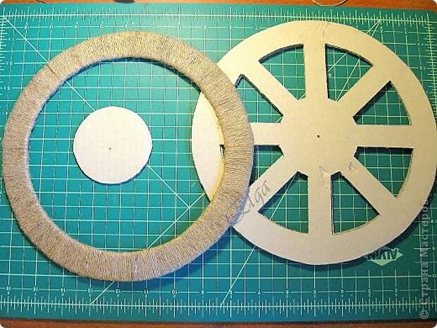 Мастер-класс Моделирование конструирование Чайное колесо Картон Клей Салфетки фото 12