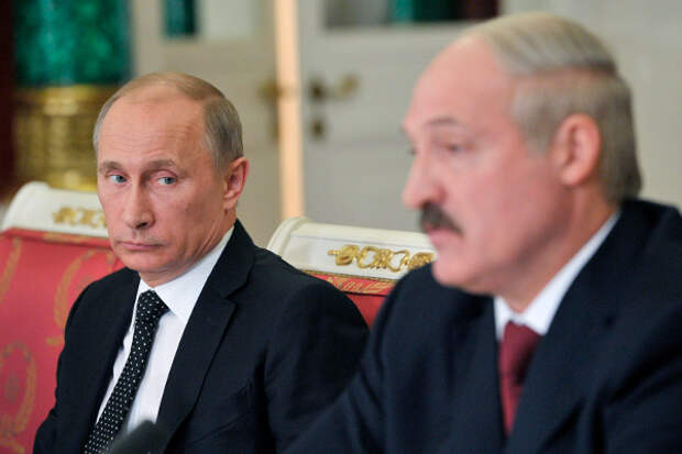 Владимир Путин и Александр Лукашенко