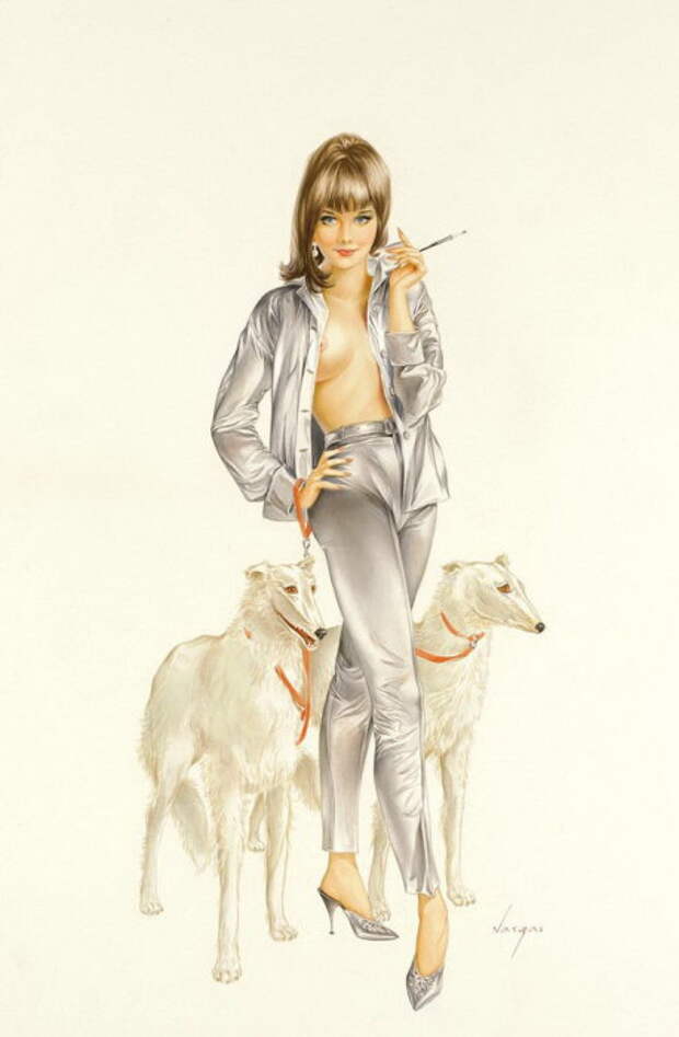В лучших традициях пин-апа. Работы Альберта Варгаса (Alberto Vargas).