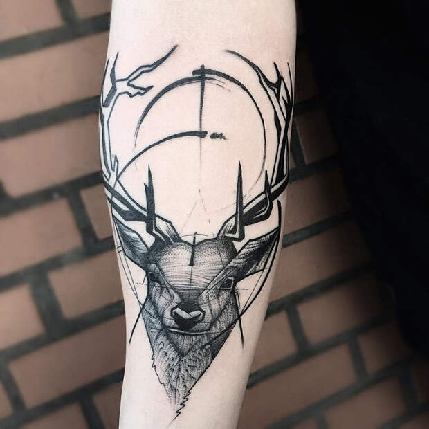 Sketch Style Tattoo