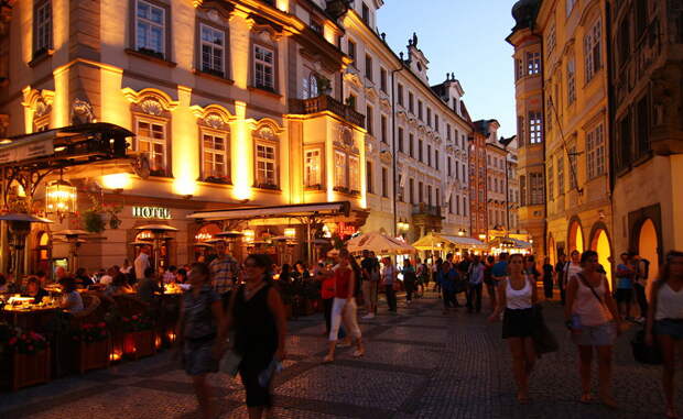 Чехия, Прага, Карлова улица города, мир, туризм, улица