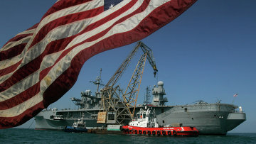 Штабной корабль шестого флота ВМС США Маунт Уитни. Архивное фото