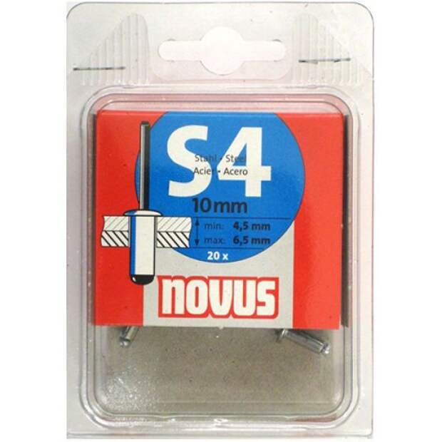 Заклепки потайные S4х10мм 20 шт.