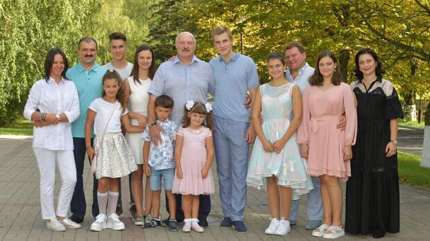 Большая семья Александра Лукашенко. Фото: пресс-служба президента Республики Беларусь
