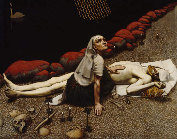 Аксели Гален-Каллела — «Мать Лемминкяйнена», 1897 год.