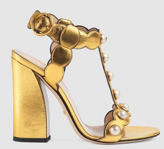 GUCCI SANDALS WITH PEARLS