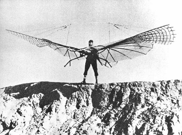 Otto Lilienthal, pioneer of aviation, died in 1896 of injuries sustained when his glider stalled and he was unable to regain control; falling from about 15 m (50 ft) – fractured his neck..jpg