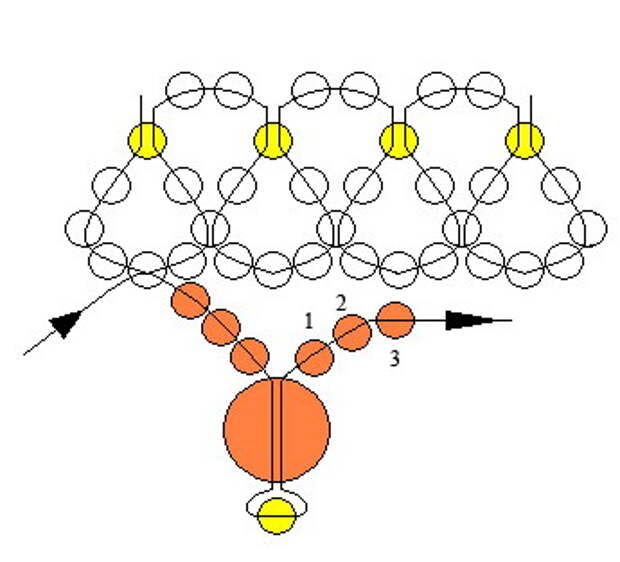 Схема свадебного колье из бисера и жемчужных бусин