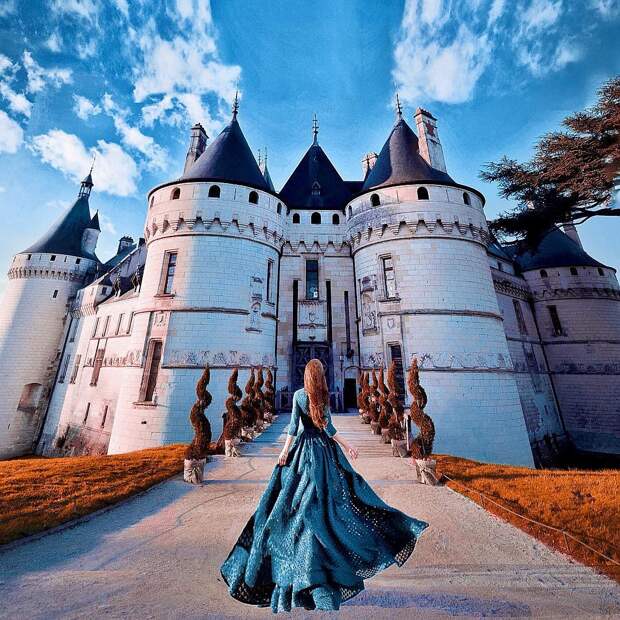 И снова замок Шомон-сюр-Луар во Франции, но уже с другого ракурса. Фото: Полина ЧЕХ Фото: СОЦСЕТИ