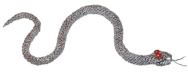 Змея - плетение из фольги - своими руками. Символ 2022 года. Мастер-класс Олеси Емельяновой. Готовая модель
