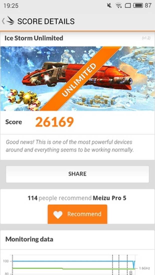 Meizu Pro 5 в 3D Mark
