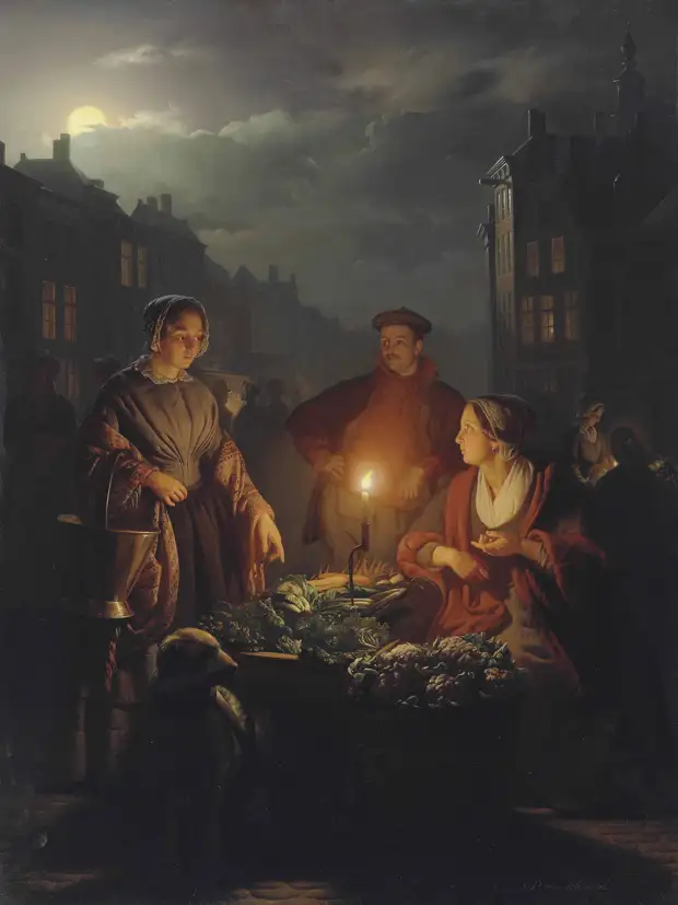 Художник Petrus van Schendel (1806–1870)