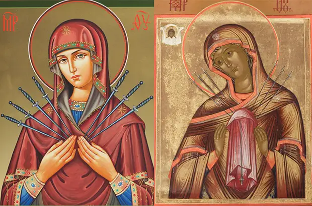 26 августа Празднование в честь иконы Божией Матери "Умягчение злых сердец" (Семистрельная ).
