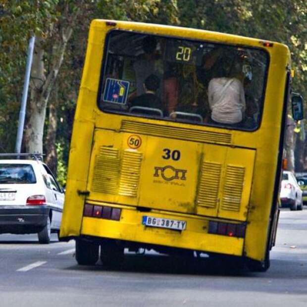Общественный транспорт в Сербии люди, транспорт, фото, чудаки