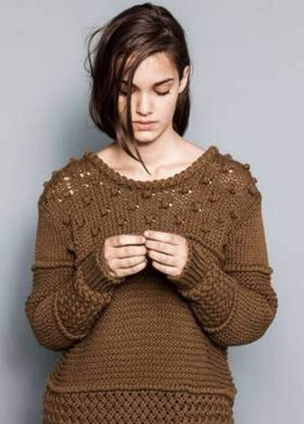 Winter Cozy Faux Fur Coat & Knit Sweaters Autumn-Winter Trend