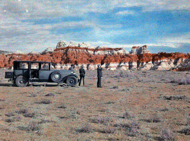 В индейской резервации Хопи, США, 1929: ретро автомобили, ретро фото, фото