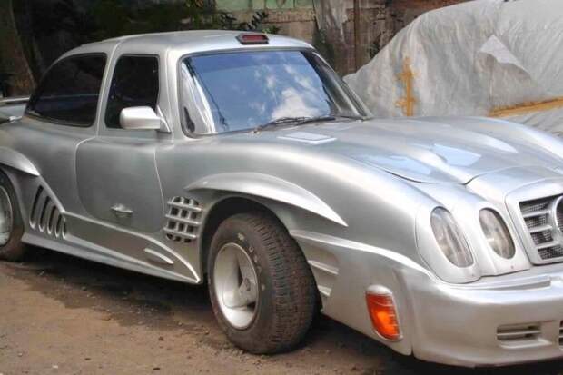 Самодельный Mercedes-Benz Gullwing из старого седана Mercedes Gullwing, gullwing, mercedes, mercedes-benz, mercedes-benz 300sl, реплика, своими руками
