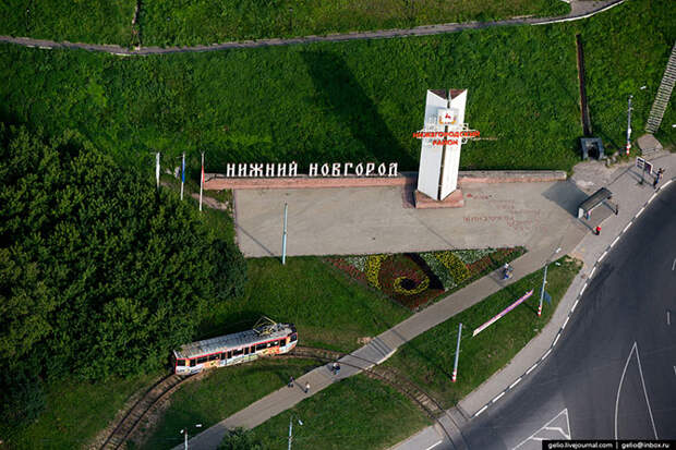 Нижний Новгород с вертолета