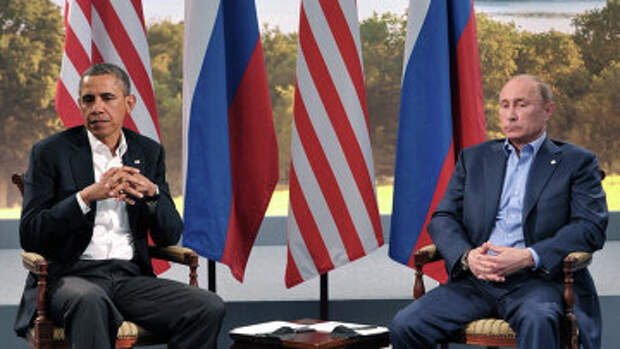 В.Путин встретился с Б.Обамой в рамках саммита G8. Архивное фото