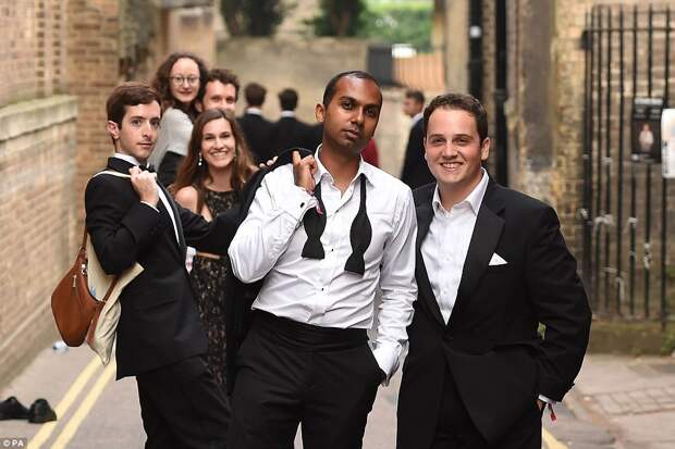 Successful night: A spokeswoman for Cambridge said the ball had been a success with no complaints or problems reported