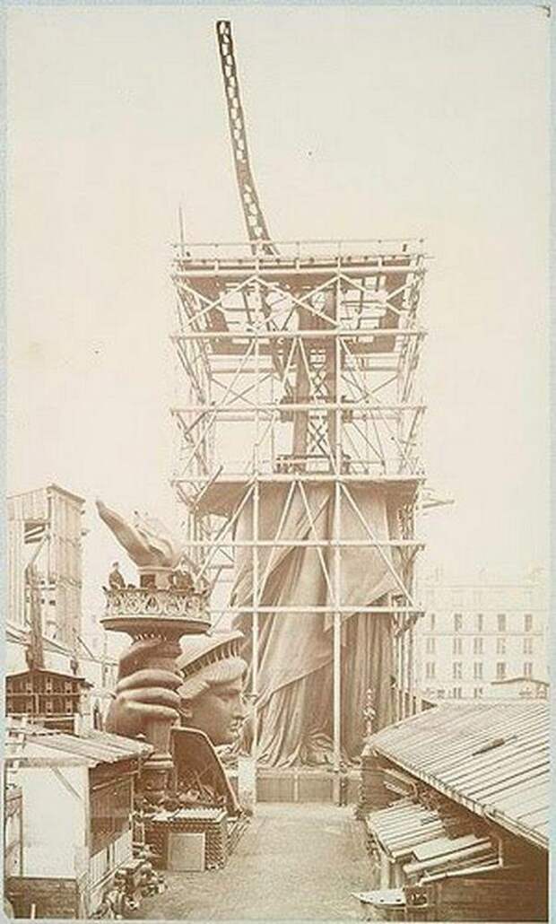 StatueofLiberty10 11 редких кадров со строительства статуи Свободы