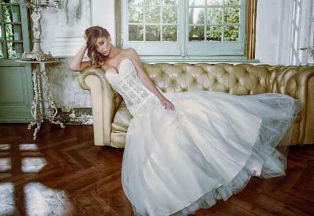 Bride Dresses With high Bun Hair look