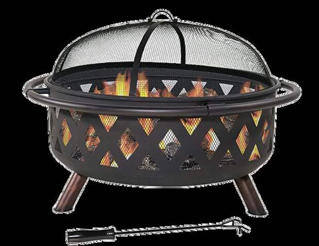 Sunnydaze Crossweave Outdoor Fire Pit