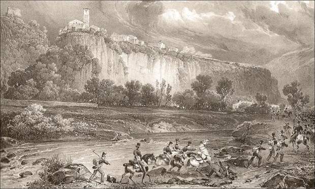 Литография Годфруа Энгельманна с картины Ж.-Ш. Ланглуа, XIX век.