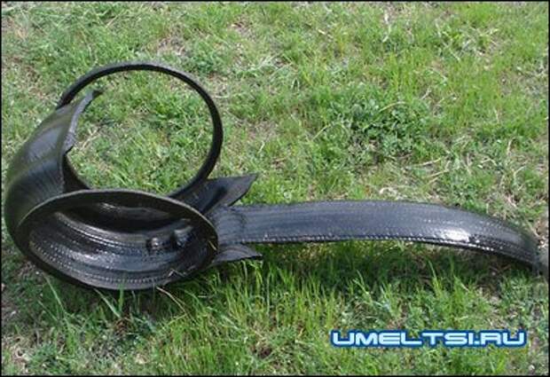 Попугай из покрышки Попугай из покрышки