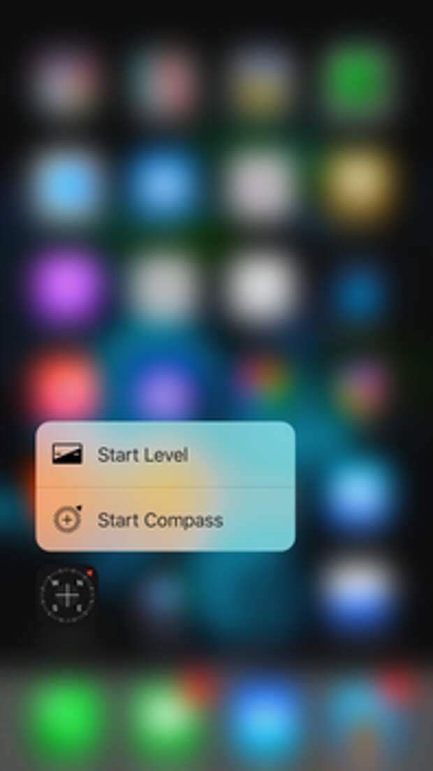 3D Touch в «Компасе»
