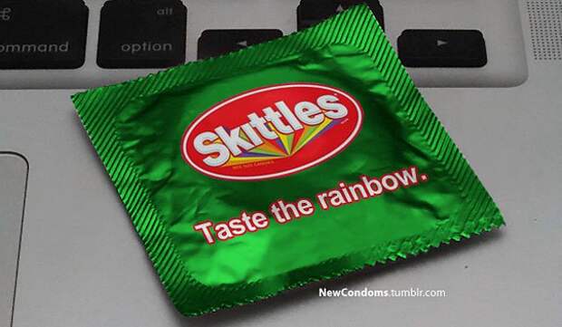 презерватив бренда Skittles