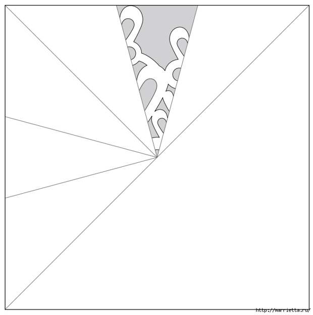 шаблоны снежинок из бумаги (10) (689x693, 60Kb)