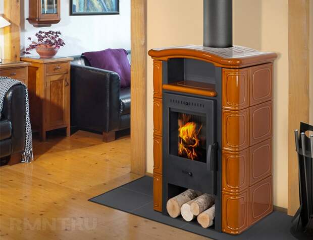 Дровяные печи-камины длительного горения для дачи