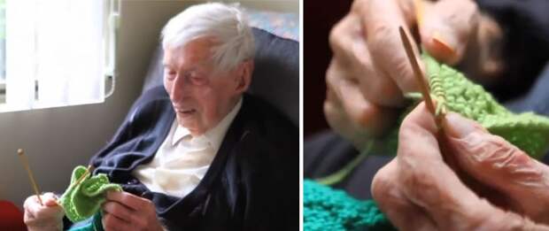 109-летний австралиец вяжет мини-свитера, которые спасают жизнь тысячам пингвинов