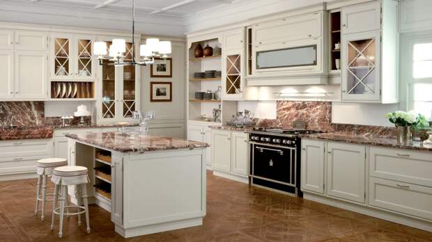 classic kitchens 13 1024x576 Дизайн фасадов кухонных шкафов 60 фото