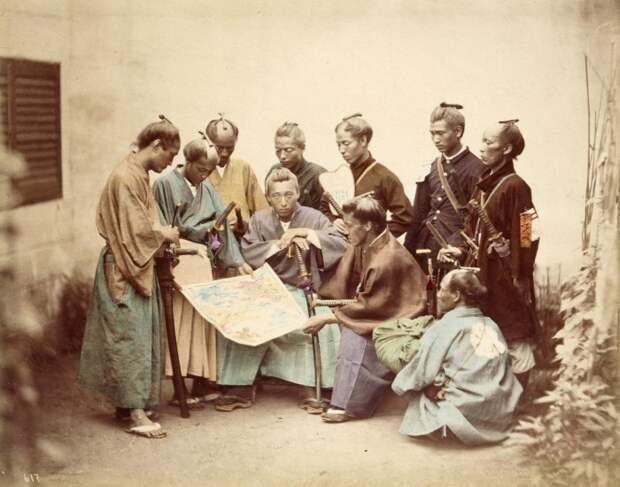 Самураи клана Симадзу из княжества Сацума, боровшиеся на стороне императора в период Войны Босин. \ Фото: ru.wikipedia.org.