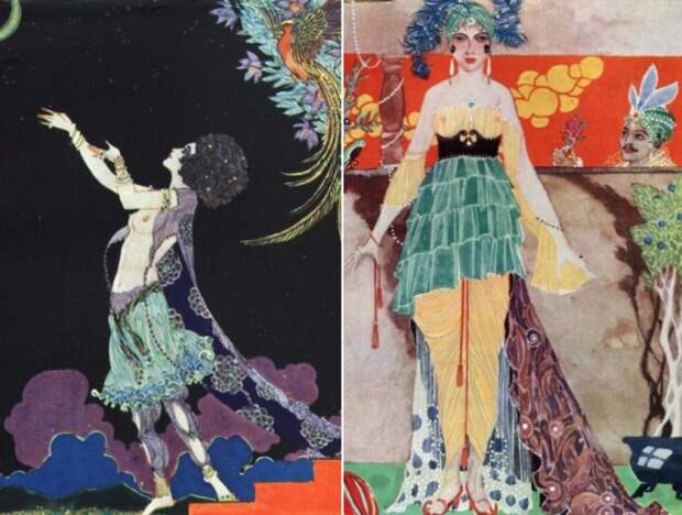 Иллюстрации Рональда Бэлфура к *Рубаи* Омара Хайяма, 1920