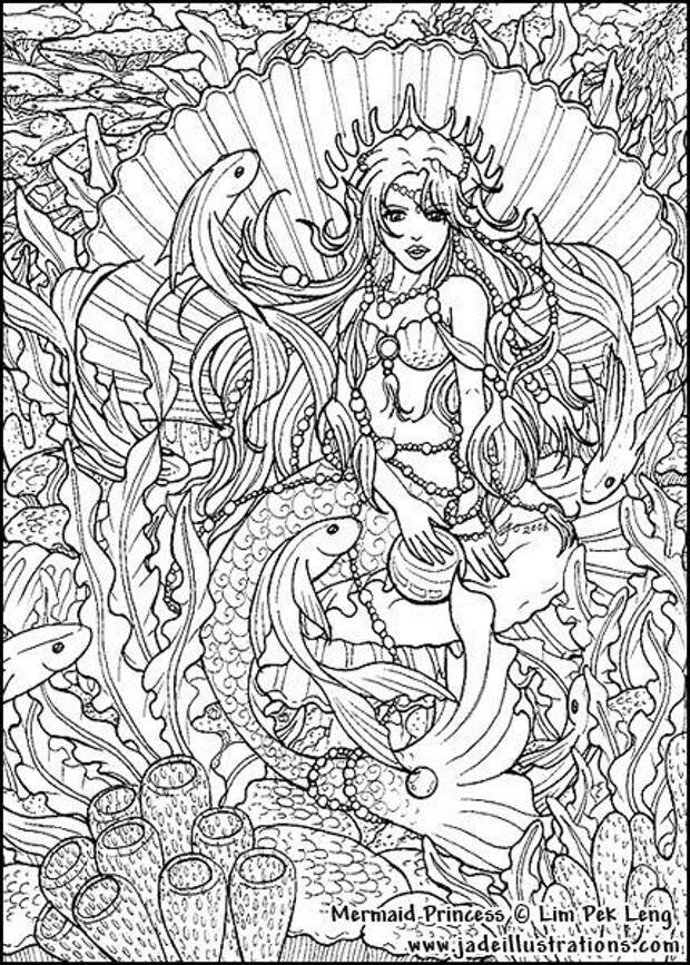 Adult Coloring Pages Mermaids - Free Coloring Page Coloring Pages By Coloringpagespic.com Resolution: 429 x 600 · 125 kB · jpeg: 