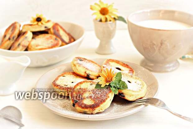 Фото Сырники с черникой