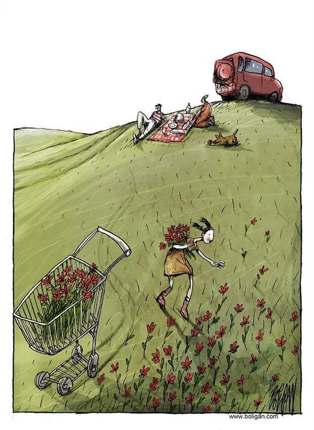 карикатура на социум