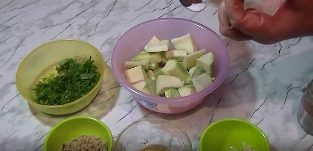 закуска из кабачков с чесноком