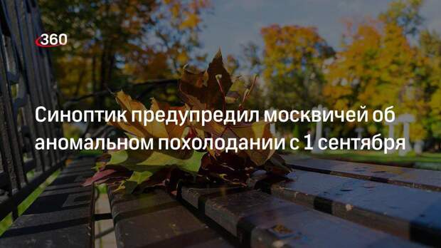 Представитель Гидрометцентра Вильфанд: 1 сентября в Москве ожидается +15 градусов