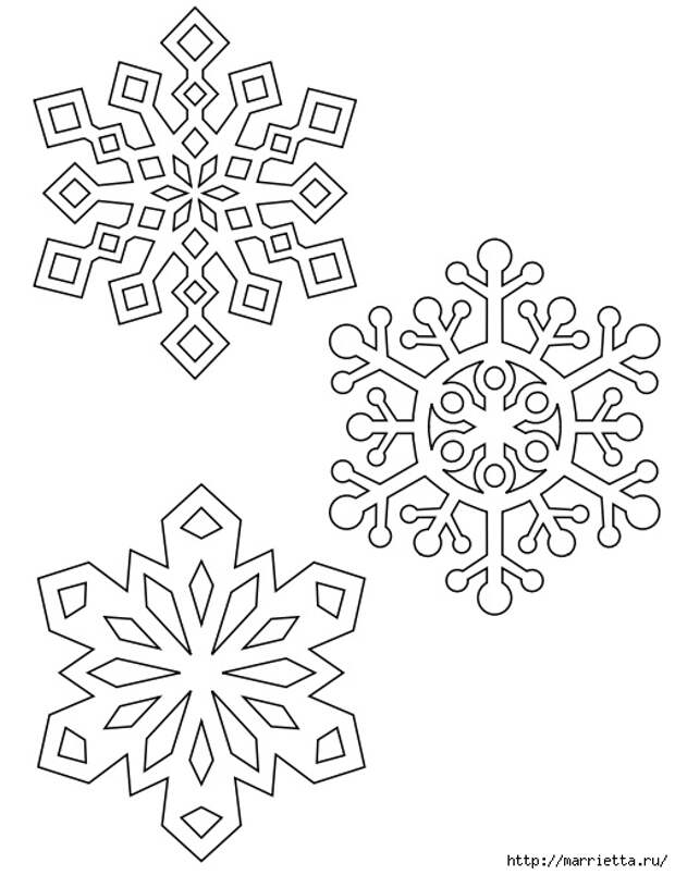 шаблоны снежинок из бумаги (16) (505x655, 150Kb)